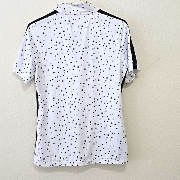 LOHLA SPORT Stellar Pattern Zip-Up Golf Shirt M/L - Picture 3 of 7